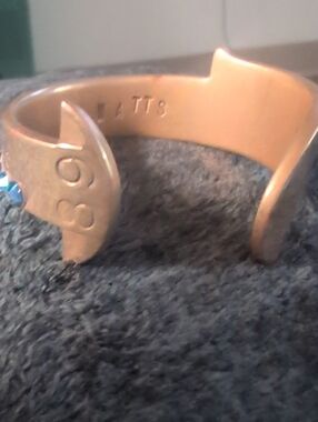 Authentic Watts Of Maine Brass Perfect Catch Cuff Bracelet